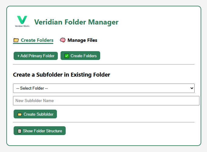 Google Drive Folder Manager